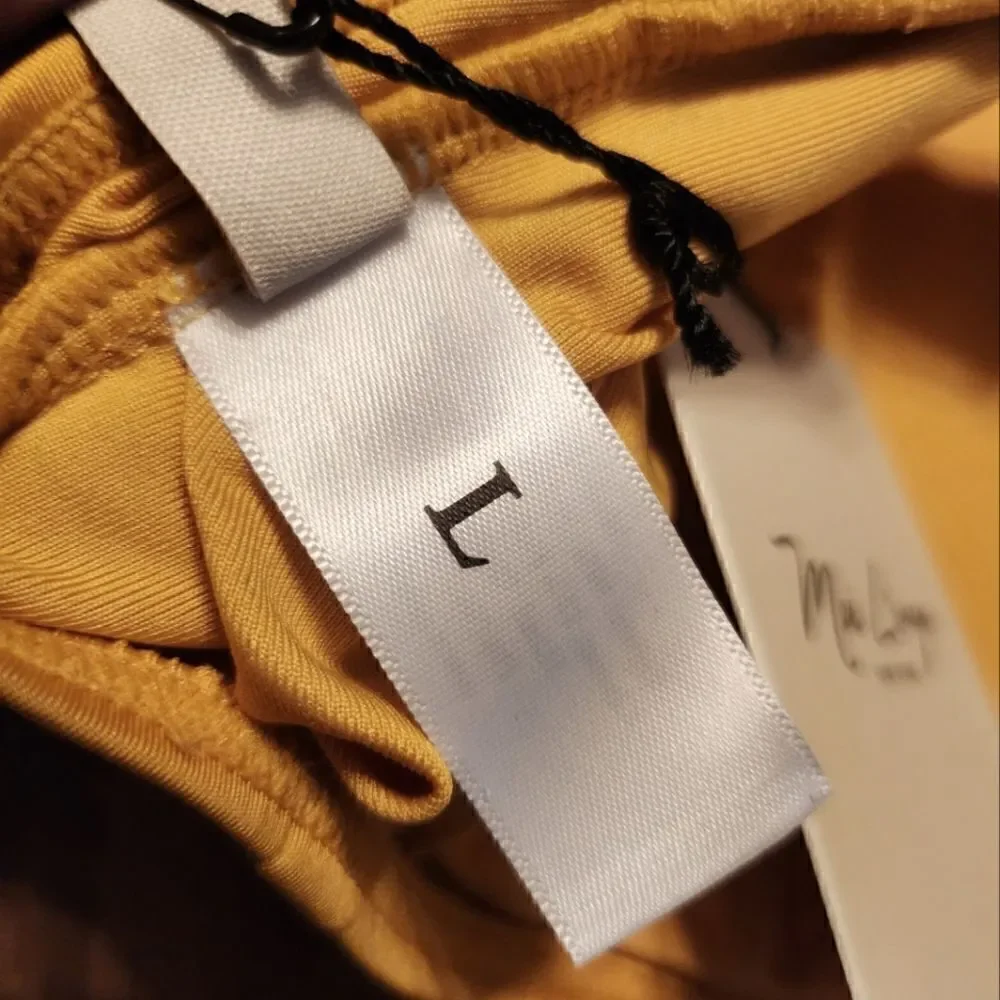 Mei L'ange Lynn Ultility Swimsuit 2 Piece Bikini Set Yellow Size L